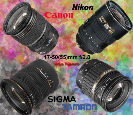 značení objektivů Canon, Nikon, Sigma, Tamron
