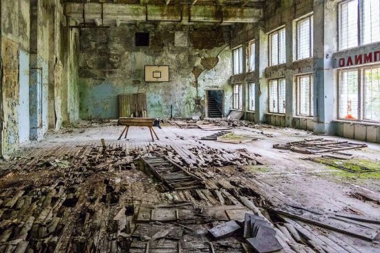 Opuštěná tělocvična Černobyl | moje Tajemno
