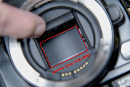 závěrka fotoaparátu Canon EOS 400D