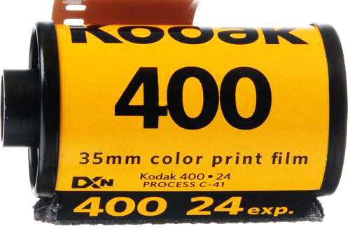 Citlivý 35 mm barevný film KODAK 400