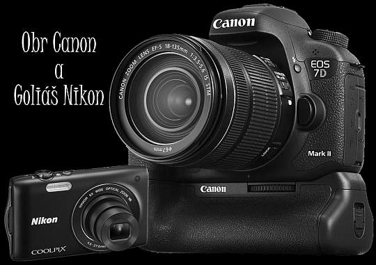 Kompakt Nikon Coolpix S3300 versus zrcadlovka Canon EOS 7D Mark II | moje Tajemno
