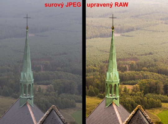 RAW vs JPEG | státní hrad Bezděz