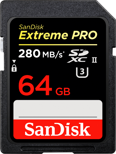 64 GB paměťová SD kamera Sandisk