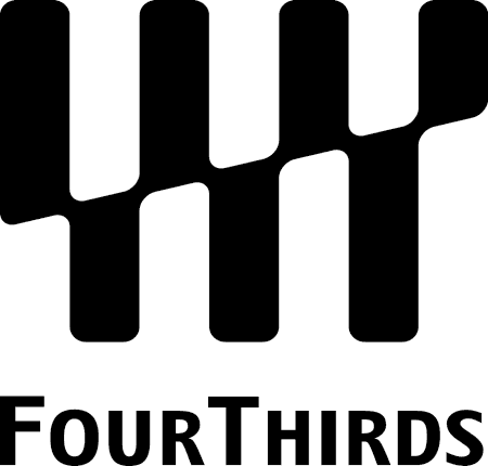 Logo systému FourThirds, bajonet FourThirds